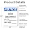 Signmission Door Clearance _ Feet _ Inches, 18 in W x Rectangle, Aluminum OS-2PACK-NS-A-1824-V-11479 - alternate 3